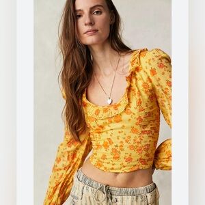 Free People Another Life Floral Top